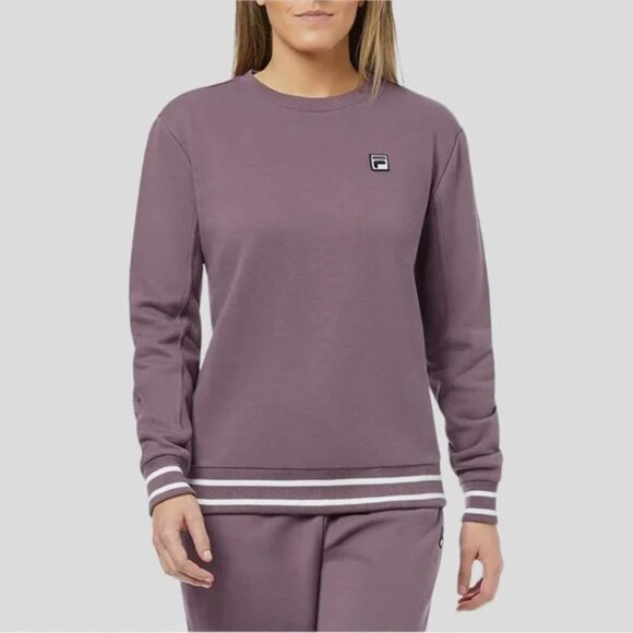 FILA French Terry Pullover Crewneck Sweatshirt Size S | Classic Logo - Picture 1 of 7
